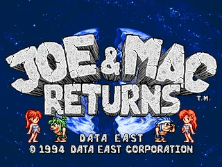 Joe & Mac Returns (World, Version 1.1, 1994.05.27) 封面