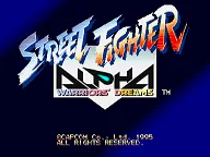 Street Fighter Alpha: Warriors' Dreams 封面
