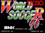 Tecmo World Soccer '96 封面