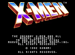 X-Men (4 Players ver EBA) 封面